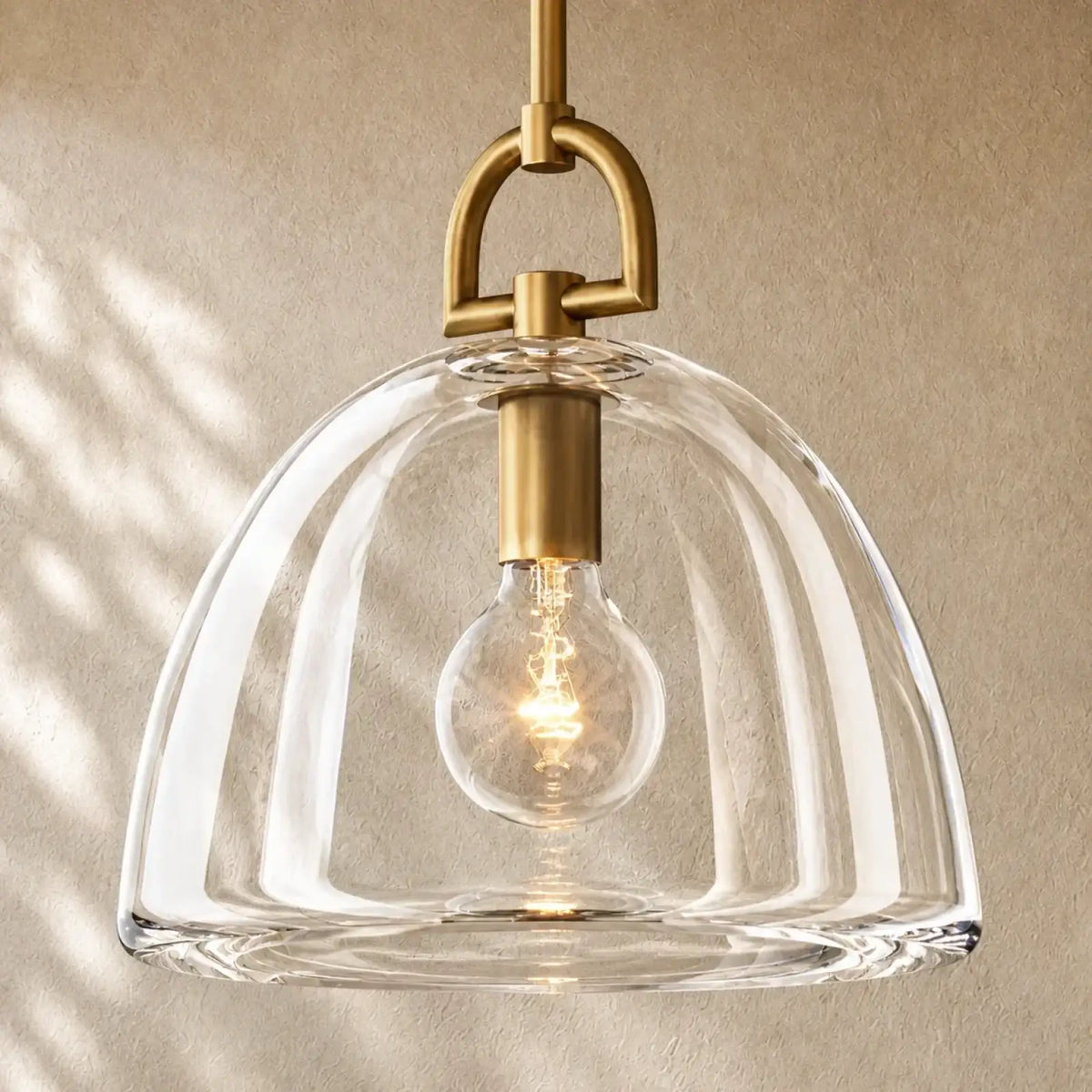 Botanical Dome Pendant - 14’’ D / Brass