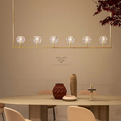 Boulee de Cristal Glass Linear Chandelier 48’’ 60’’