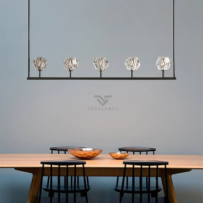 Boulee de Cristal Glass Linear Chandelier 48’’ 60’’