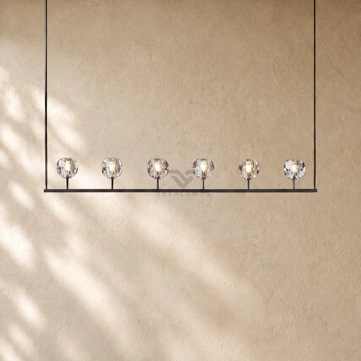 Boulee de Cristal Glass Linear Chandelier 48’’ 60’’