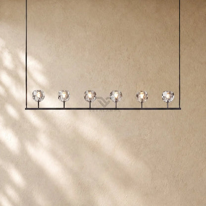 Boulee de Cristal Glass Linear Chandelier 48’’ 60’’
