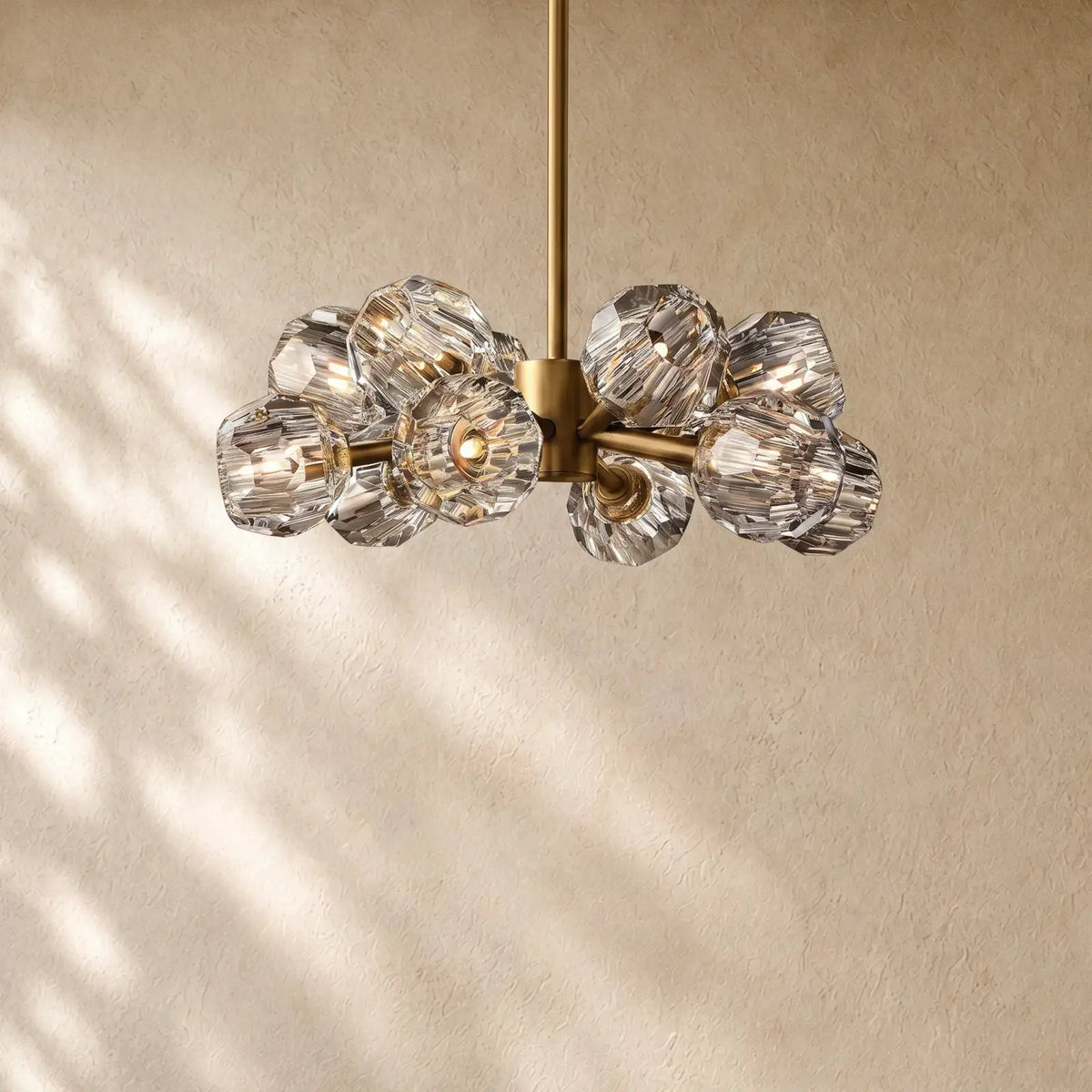 Boulee De Cristal Round Chandelier 24’’ 36’’ 48’’ 60’’ 72’’ - 24’’ / Clear / Brass