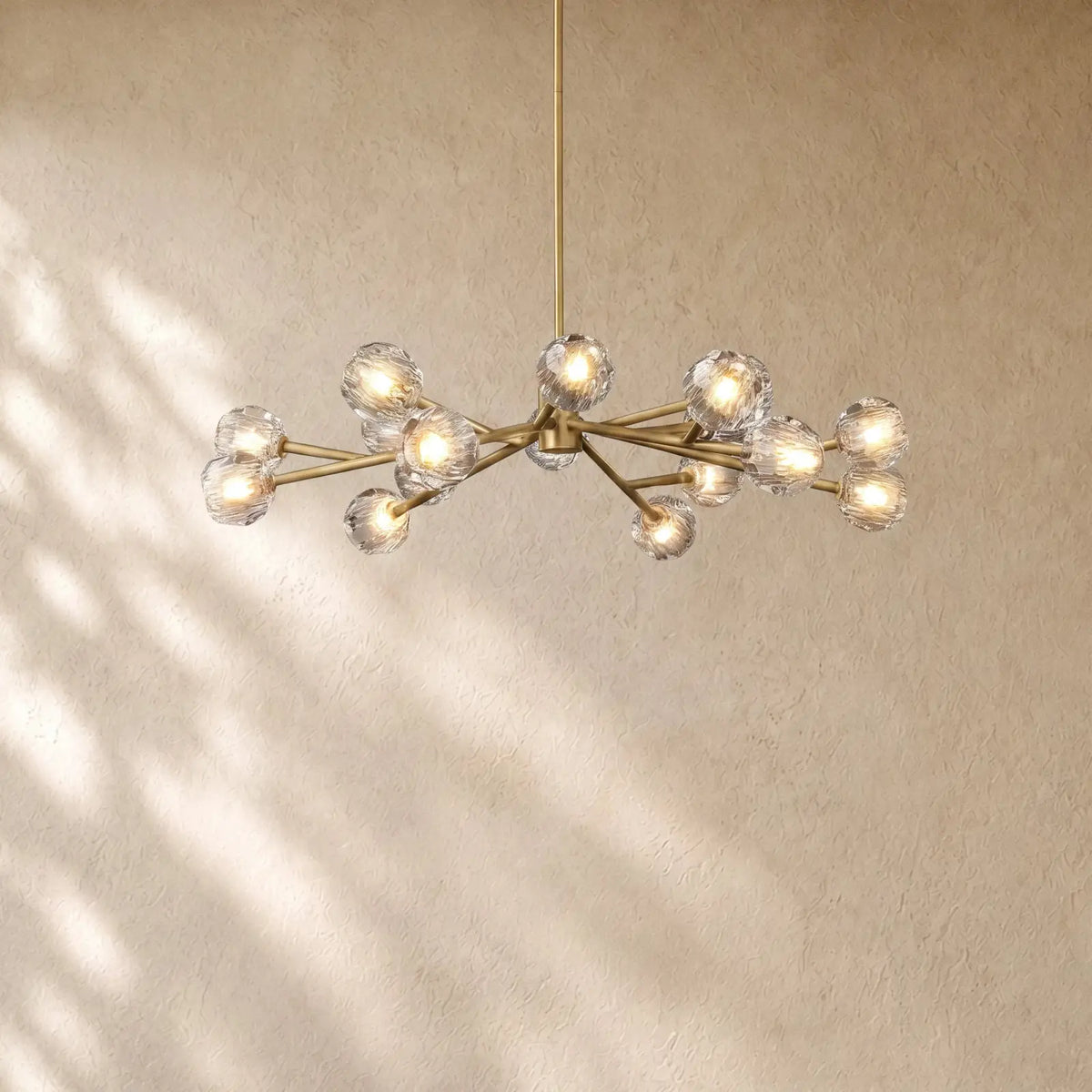Boulee De Cristal Round Chandelier 24’’ 36’’ 48’’ 60’’ 72’’ - 48’’ / Clear / Brass