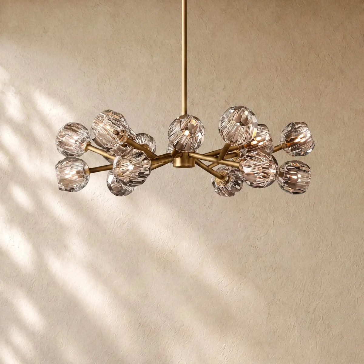 Boulee De Cristal Round Chandelier 24’’ 36’’ 48’’ 60’’ 72’’ - 36’’ / Clear / Brass