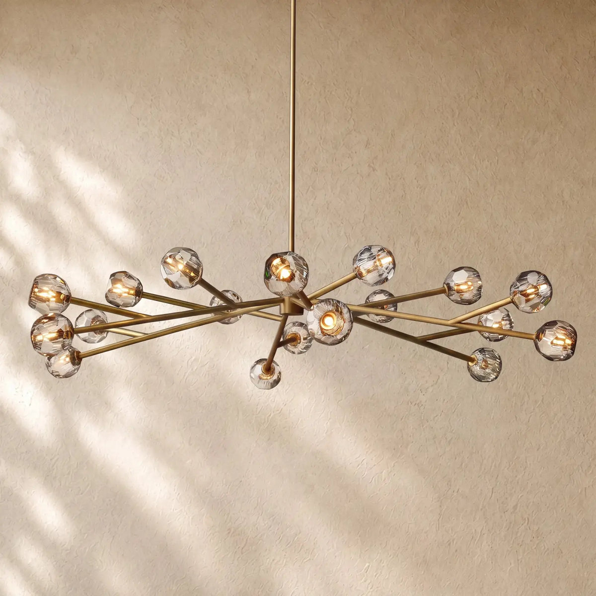 Boulee De Cristal Round Chandelier 24’’ 36’’ 48’’ 60’’ 72’’ - 60’’ / Clear / Brass