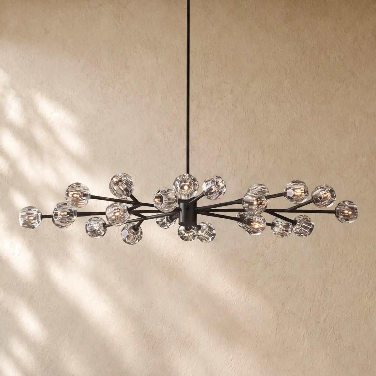 Boulee De Cristal Round Chandelier 24’’ 36’’ 48’’ 60’’ 72’’ - 72’’ / Clear / Bronze