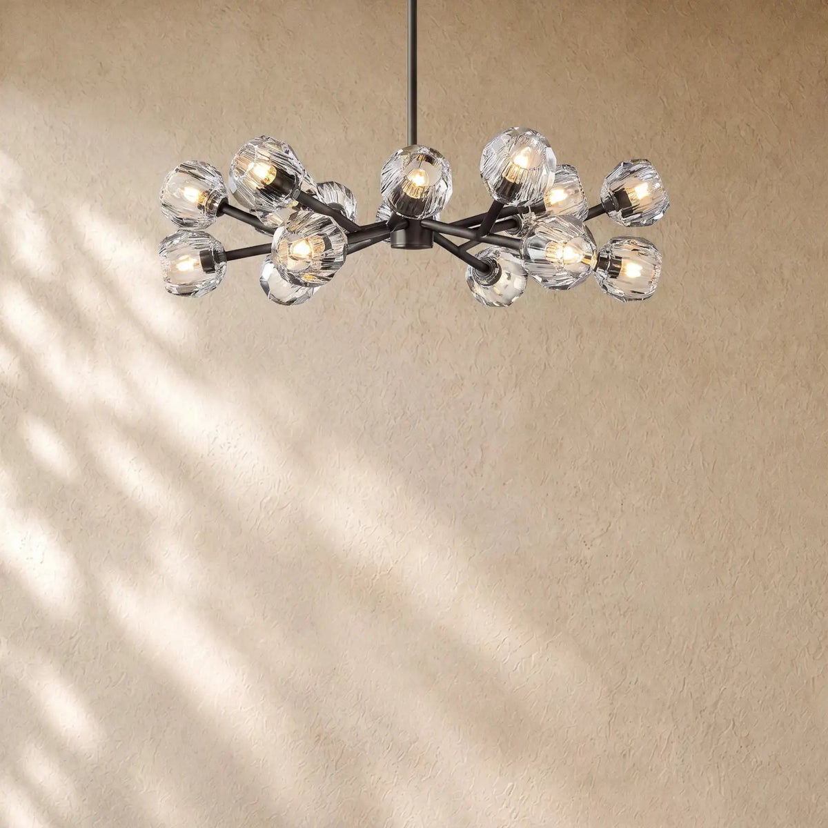 Boulee De Cristal Round Chandelier 24’’ 36’’ 48’’ 60’’ 72’’ - 36’’ / Clear / Bronze