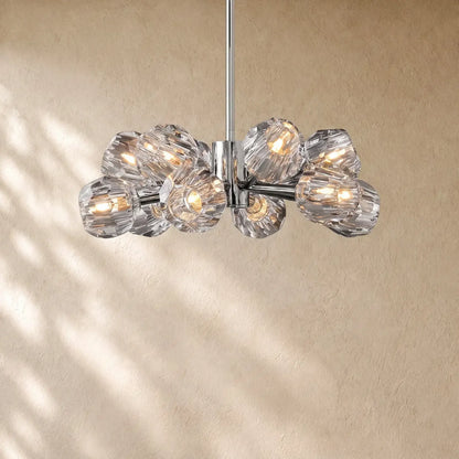Boulee De Cristal Round Chandelier 24’’ 36’’ 48’’ 60’’ 72’’ - 24’’ / Clear / Nickle