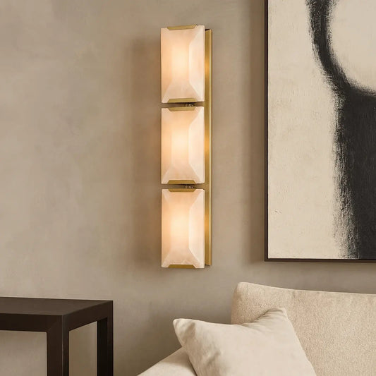 Brookhill Alabaster Crystal Sconce - Wall Sconce
