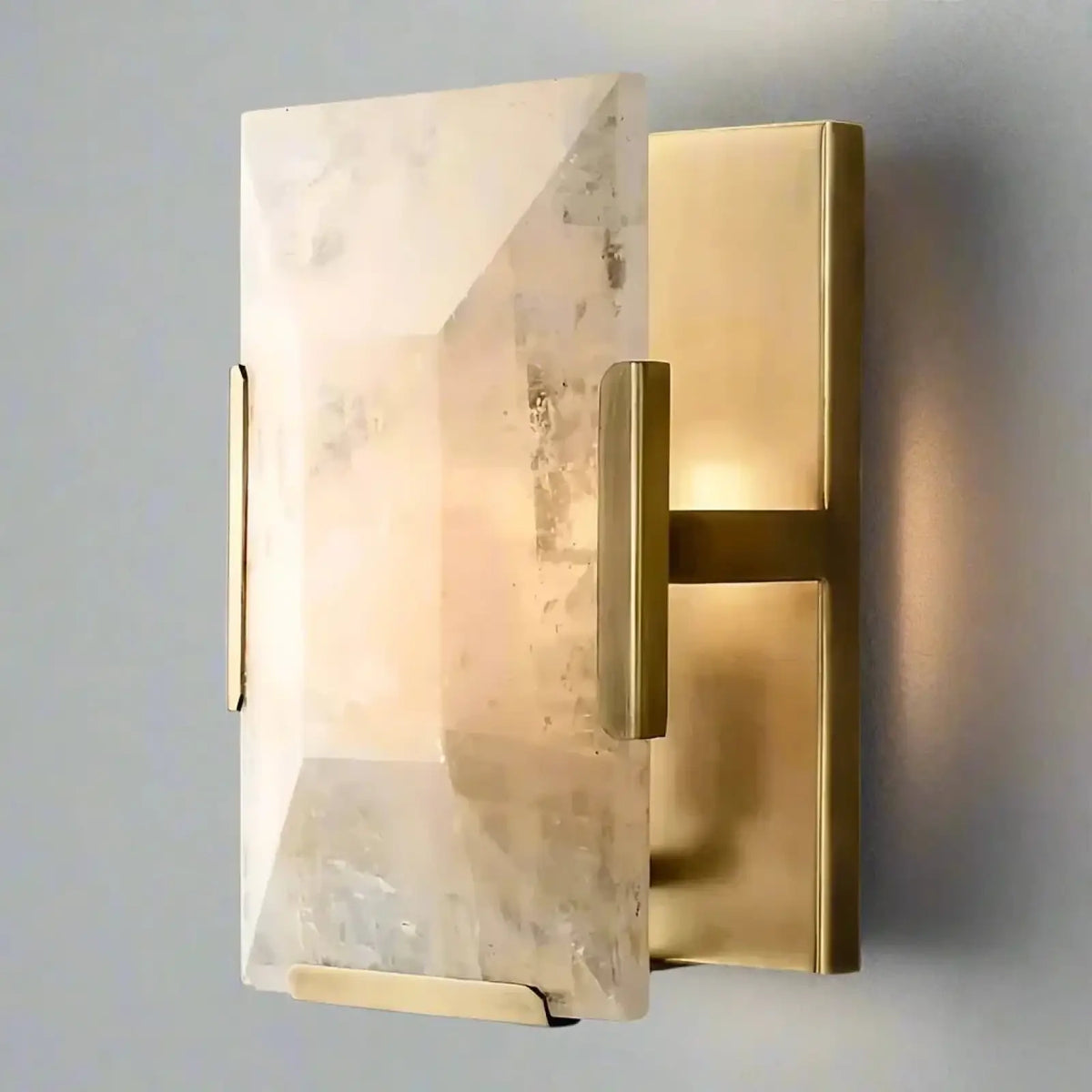Brookhill Alabaster Crystal Wall Sconce - Wall Sconce