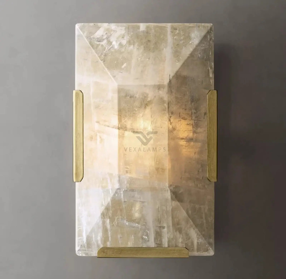 Brookhill Alabaster Crystal Wall Sconce - Wall Sconce