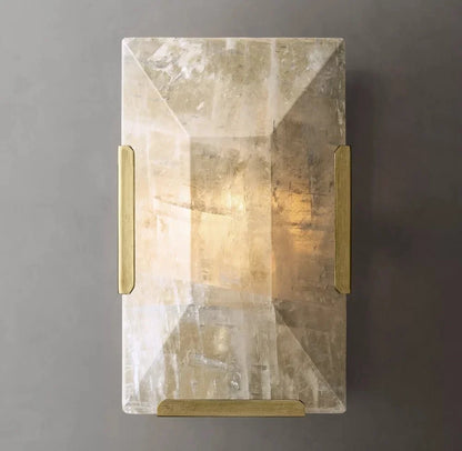 Brookhill Alabaster Crystal Wall Sconce - Wall Sconce