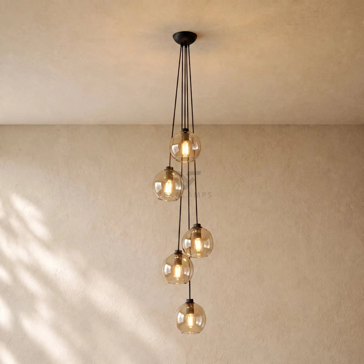 Bubble Glass Cascade Pendant