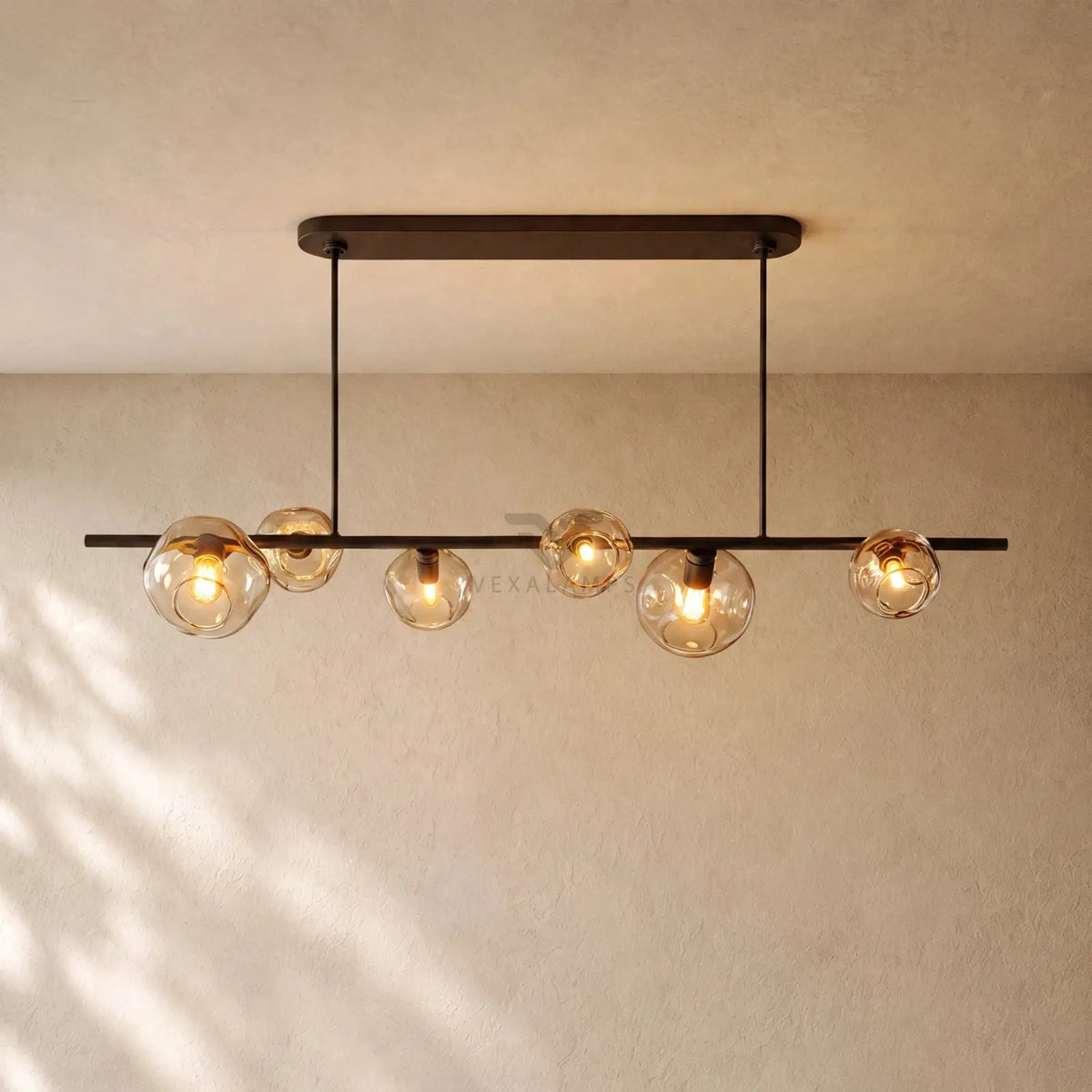 Bubble Glass Linear Chandelier