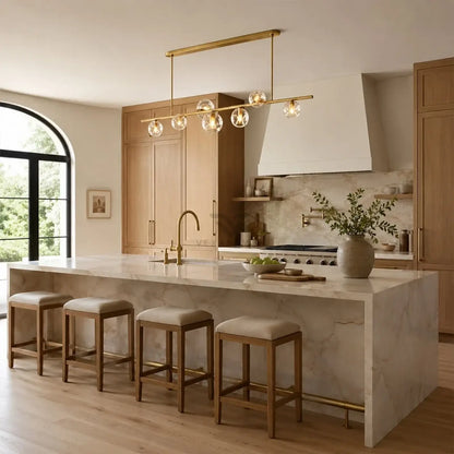 Bubble Glass Linear Chandelier