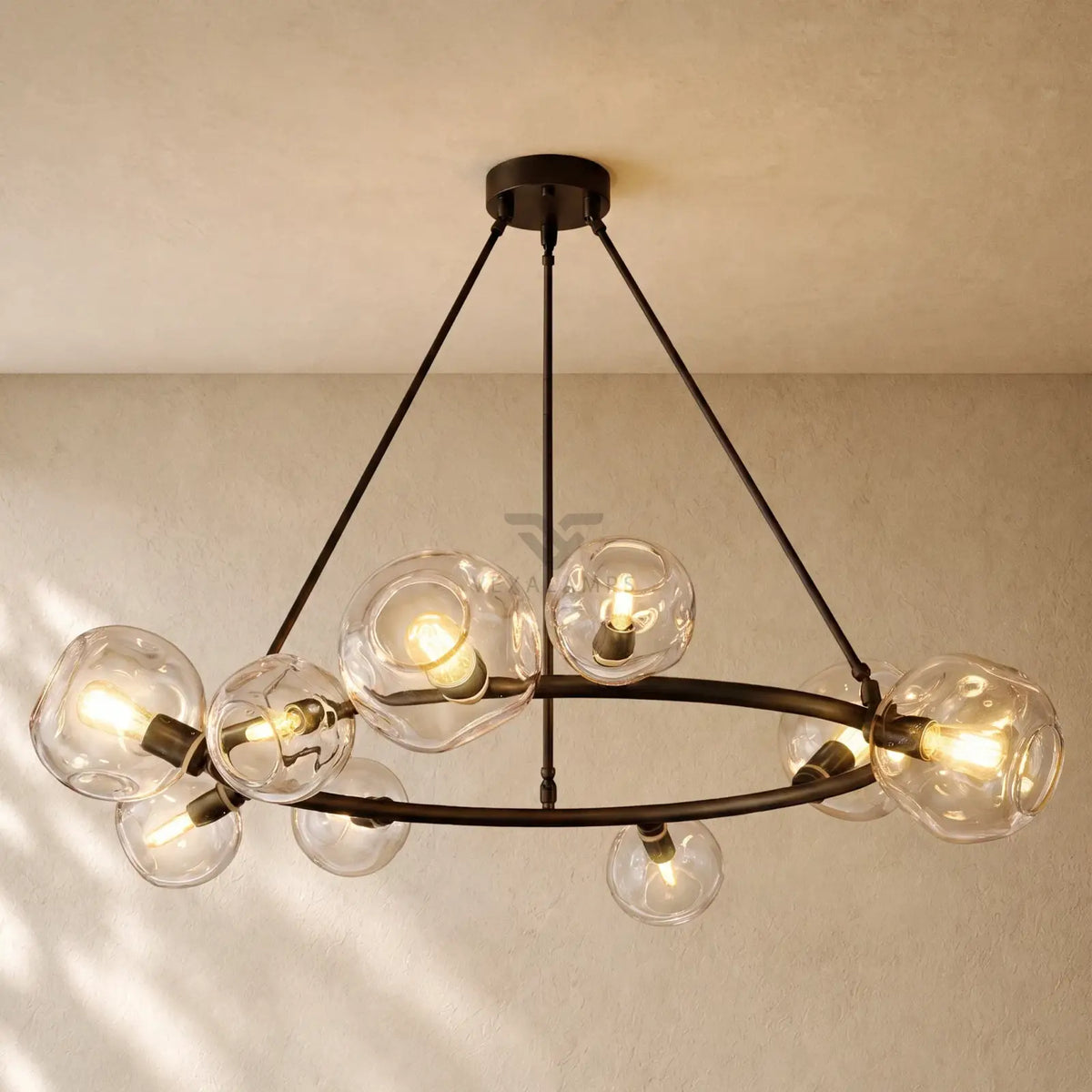Bubble Glass Round Chandelier