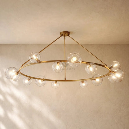 Bubble Glass Round Chandelier
