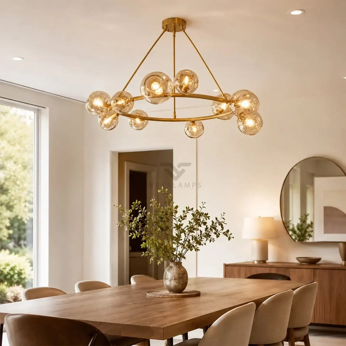 Bubble Glass Round Chandelier