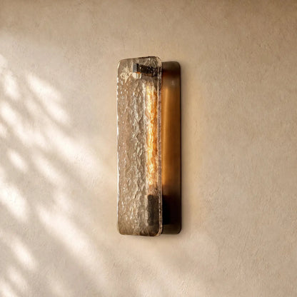 Calametta Glass Sconce - Bronze / 13’’