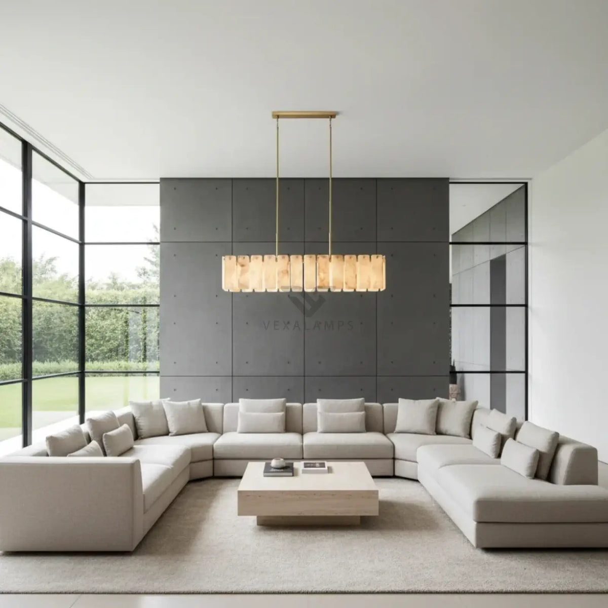 Calametta Onyx Rectangular Chandelier