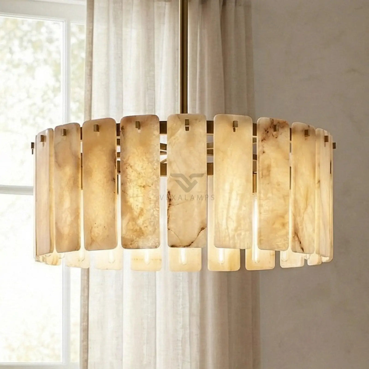 Calametta Onyx Round Chandelier