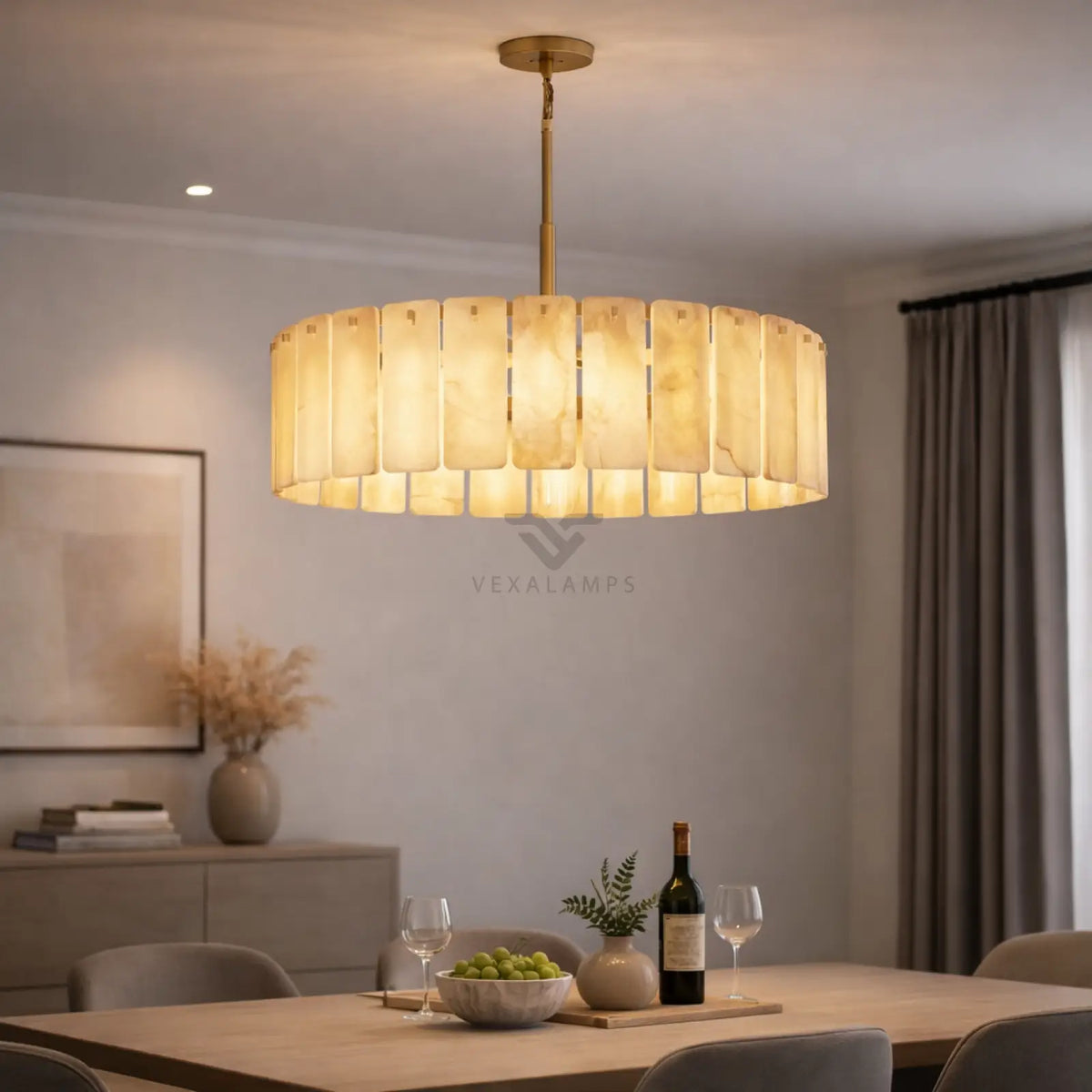 Calametta Onyx Round Chandelier