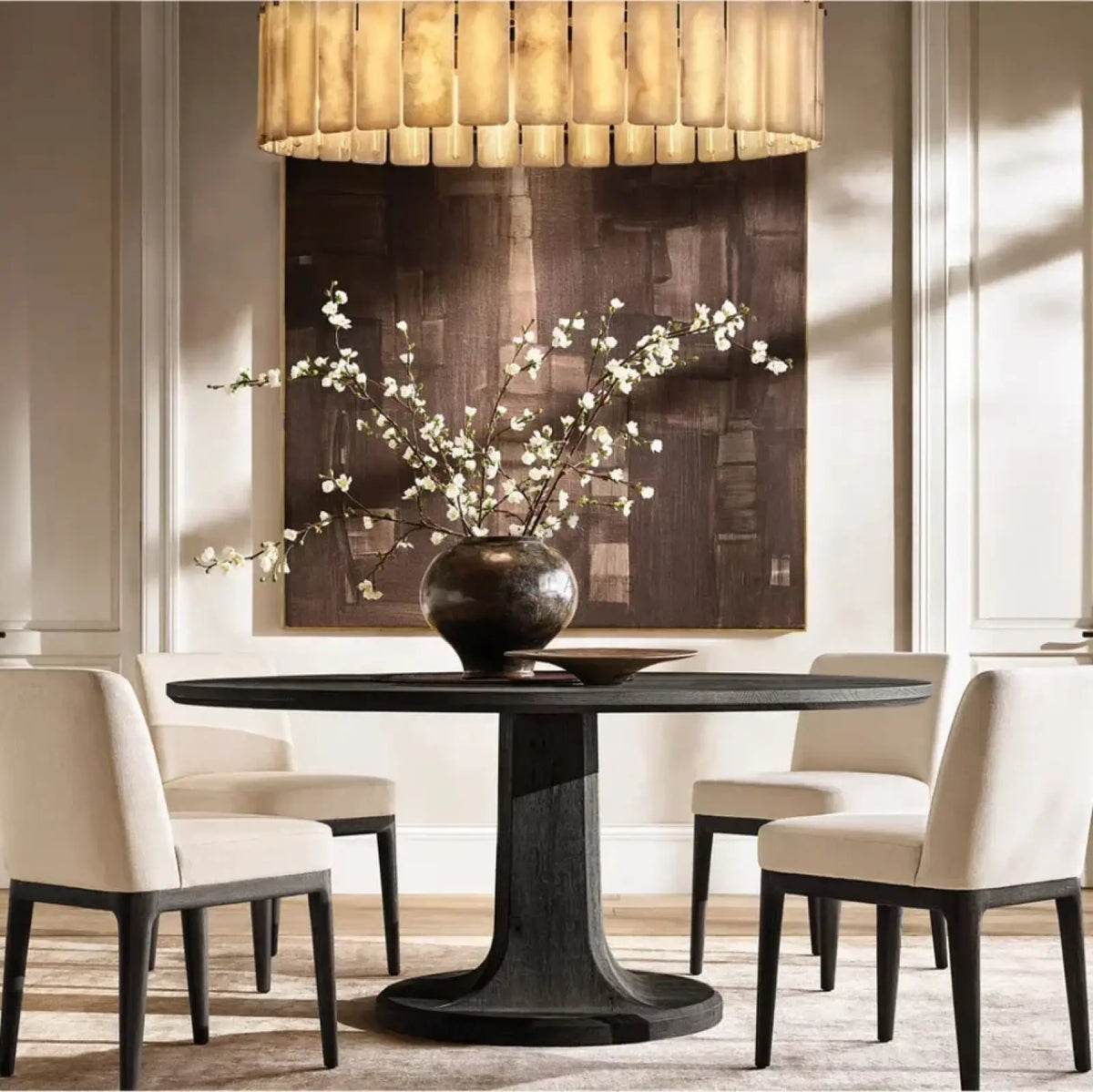 Calametta Onyx Round Chandelier