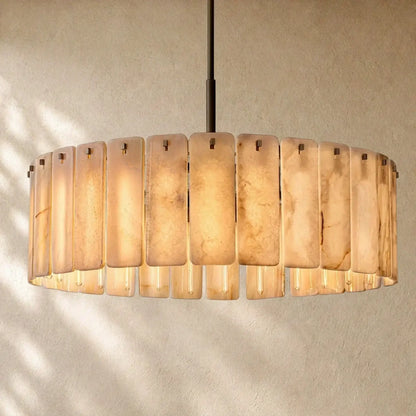 Calametta Onyx Round Chandelier - Bronze / 48’’