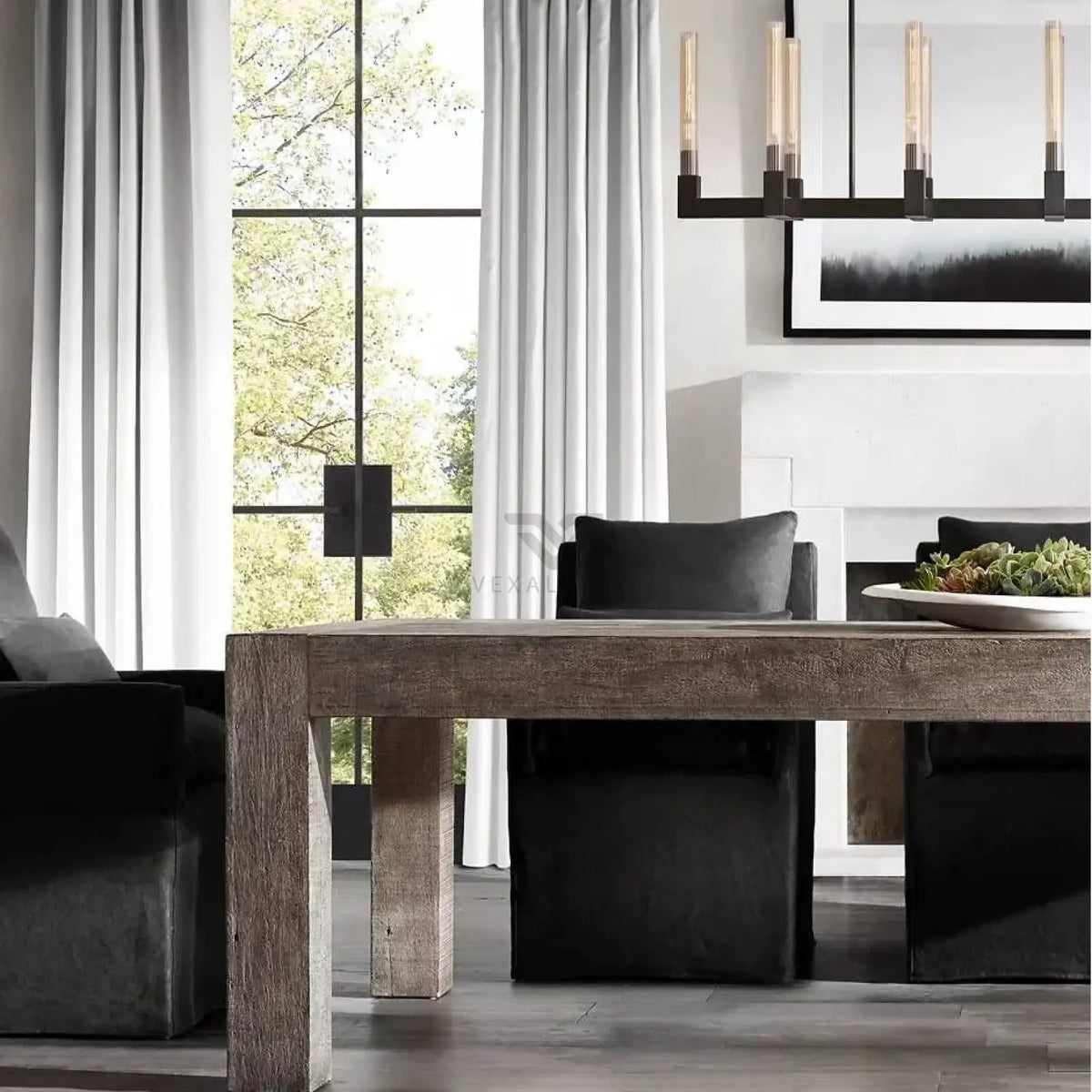 Cennela Linear Chandelier 55’’ 67’’