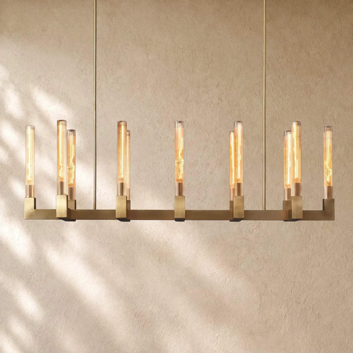 Cennela Linear Chandelier 55’’ 67’’ - 67’’ / Brass