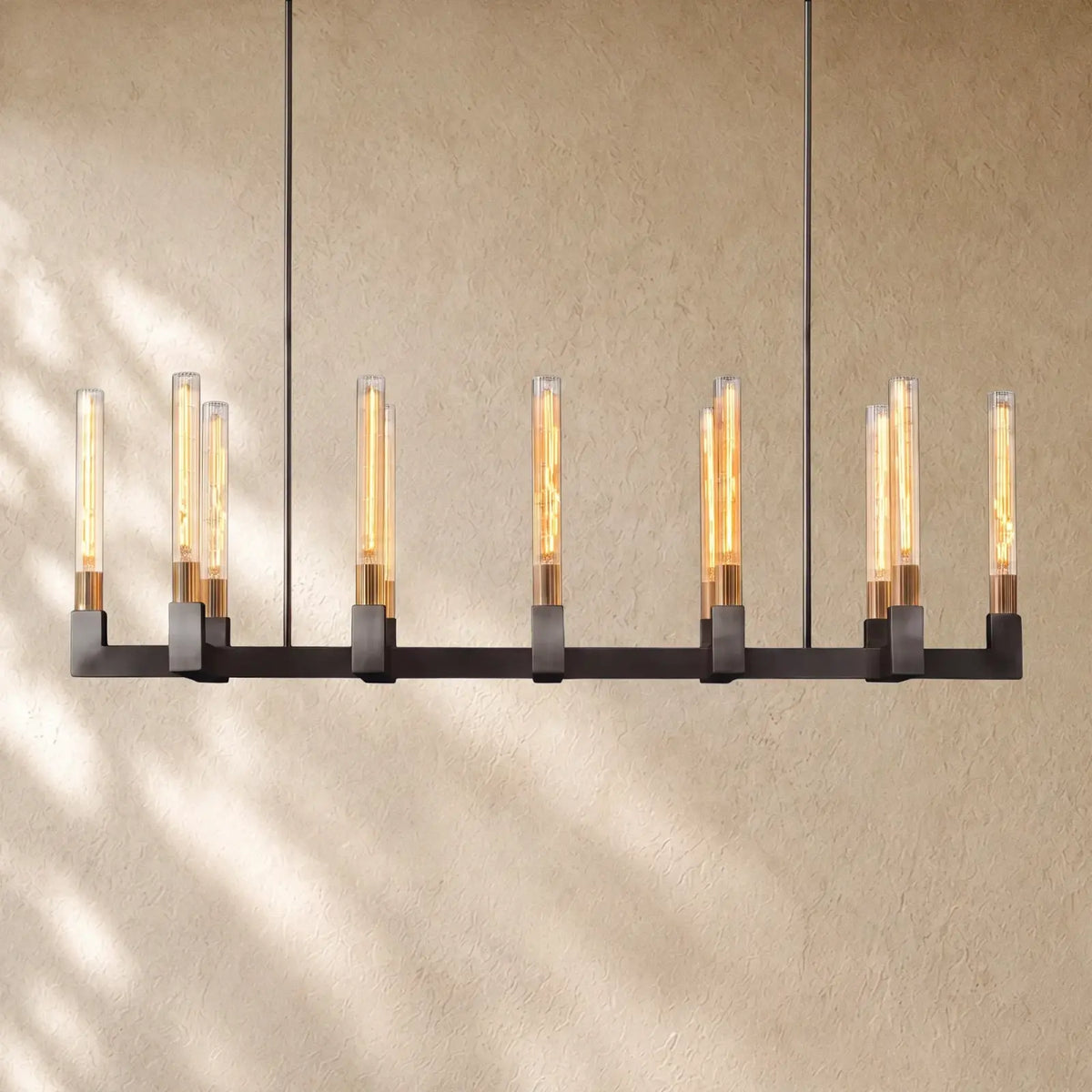 Cennela Linear Chandelier 55’’ 67’’ - 67’’ / Bronze