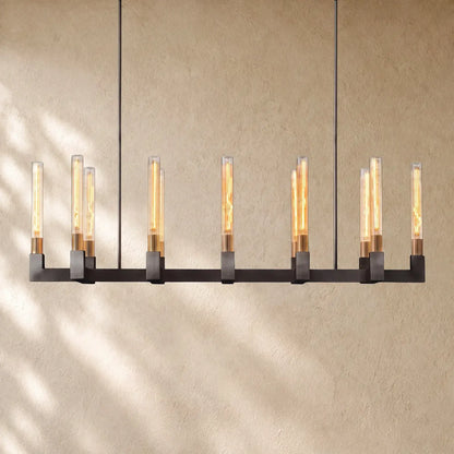 Cennela Linear Chandelier 55’’ 67’’ - 67’’ / Bronze