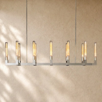 Cennela Linear Chandelier 55’’ 67’’ - 55’’ / Nickle