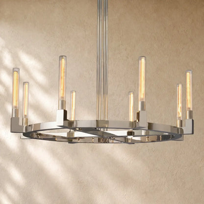 Cennela Round Chandelier 36’’,48’’,60’’,72’’ - 48’’ / Nickle