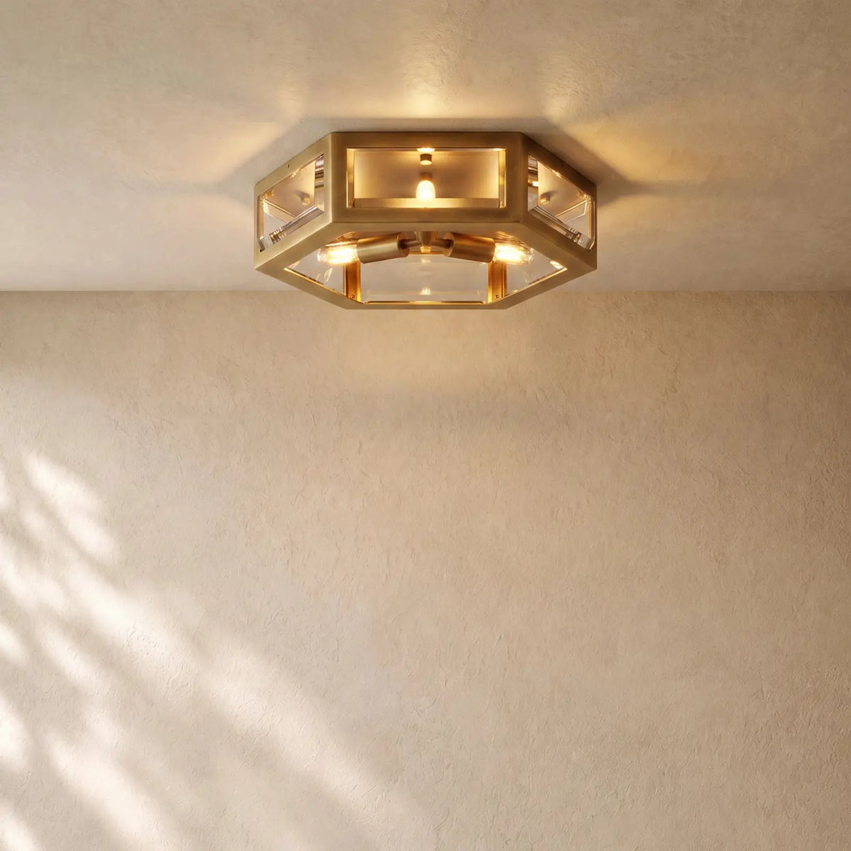 Chevalie Flushmount - Lacquered Burnished Brass