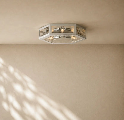 Chevalie Flushmount - Weathered Zinc