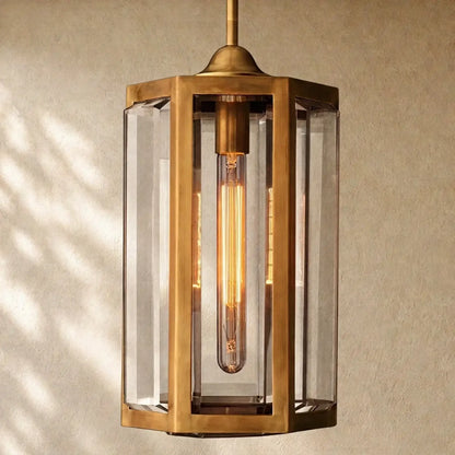Chevalie Grand Pendant - Lacquered Burnished Brass / 15’’