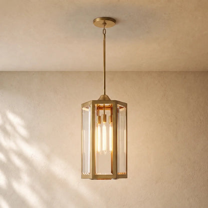 Chevalie Grand Pendant - Lacquered Burnished Brass / 28’’