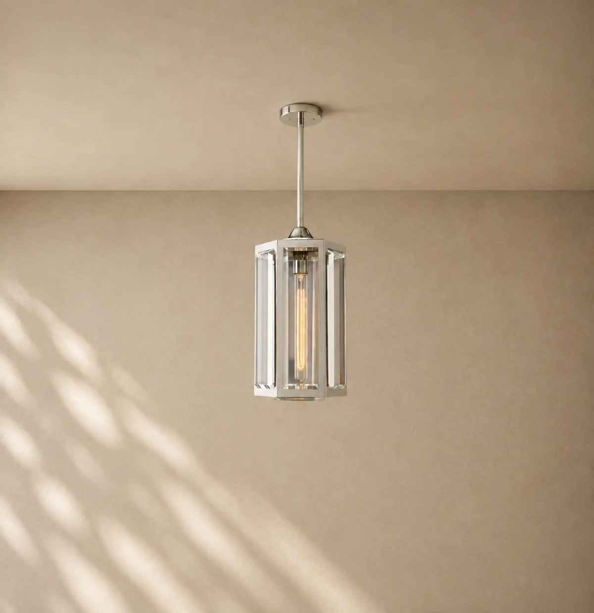 Chevalie Grand Pendant - Weathered Zinc / 15’’