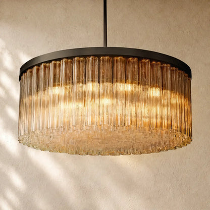 Ciello Round Chandelier - Bronze / 48’’