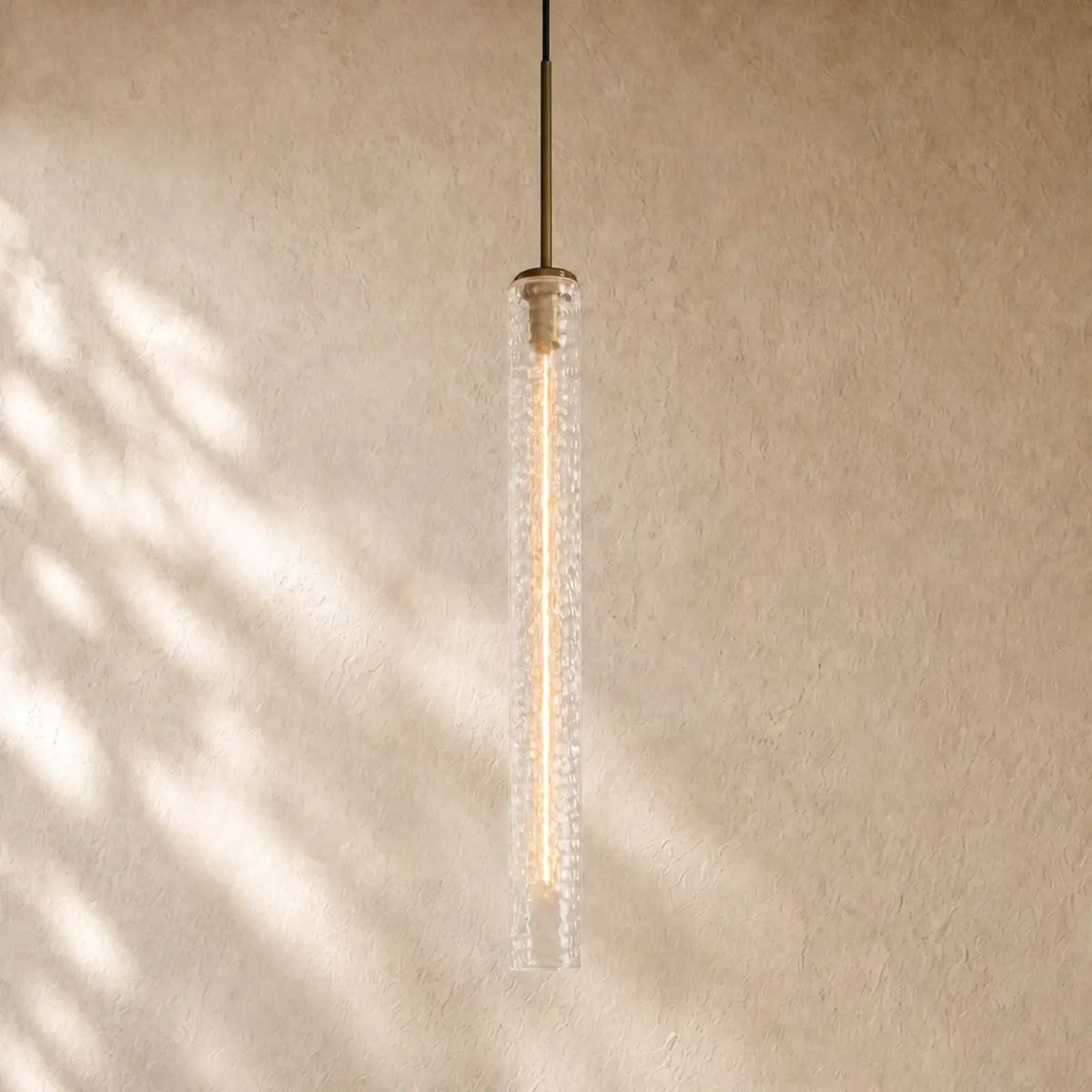 Collane Hammered Glass Pendant - Hammered Glass