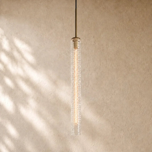 Collane Hammered Glass Pendant - Hammered Glass