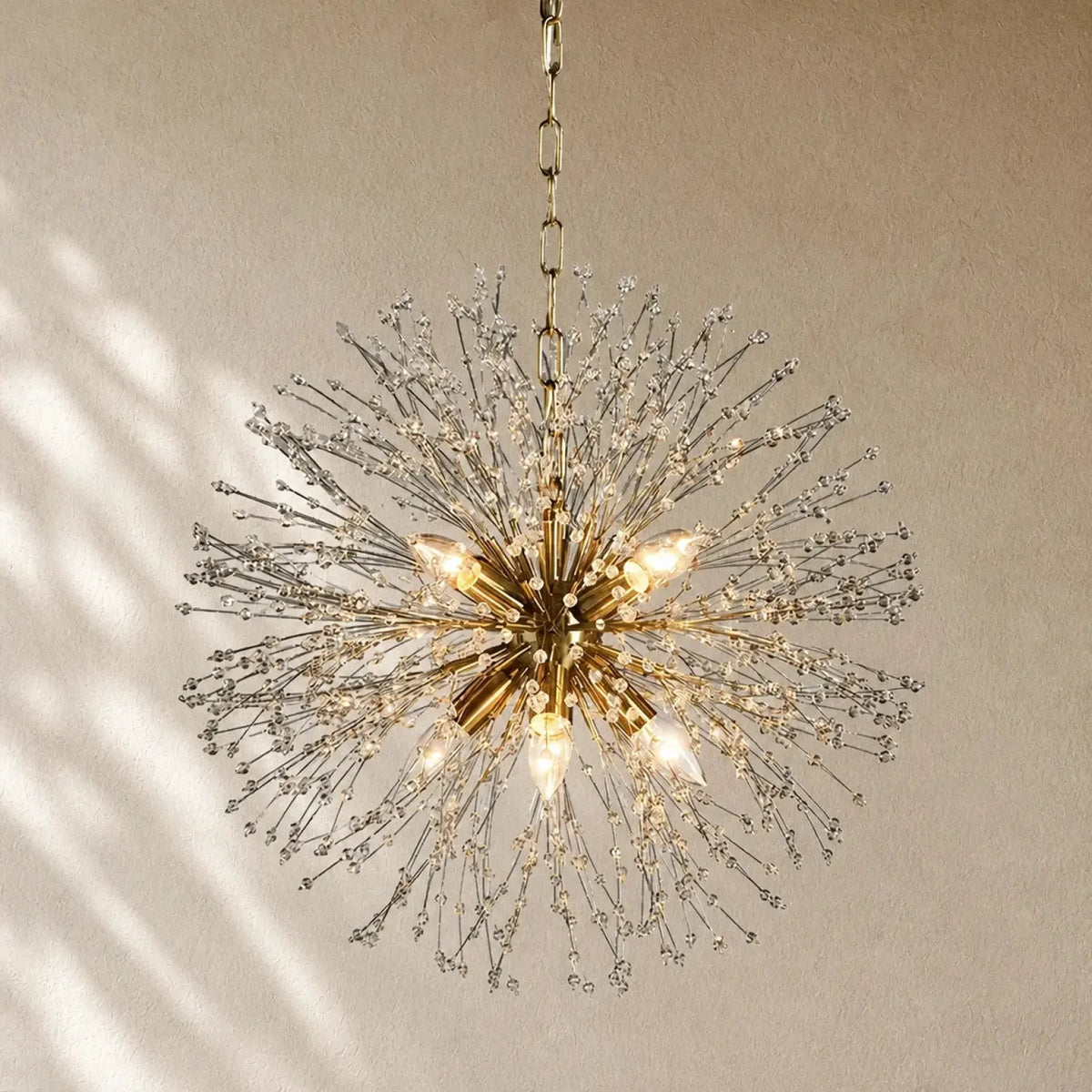 Dandelionni Round Chandelier - 22’’ / Brass