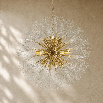 Dandelionni Round Chandelier - 30’’ / Brass