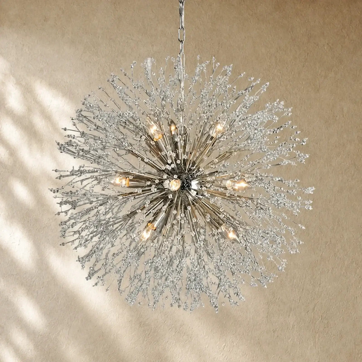 Dandelionni Round Chandelier - 30’’ / Silver