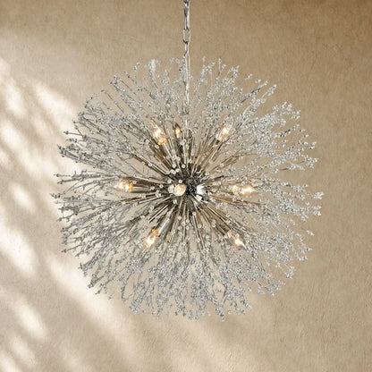 Dandelionni Round Chandelier - 30’’ / Silver