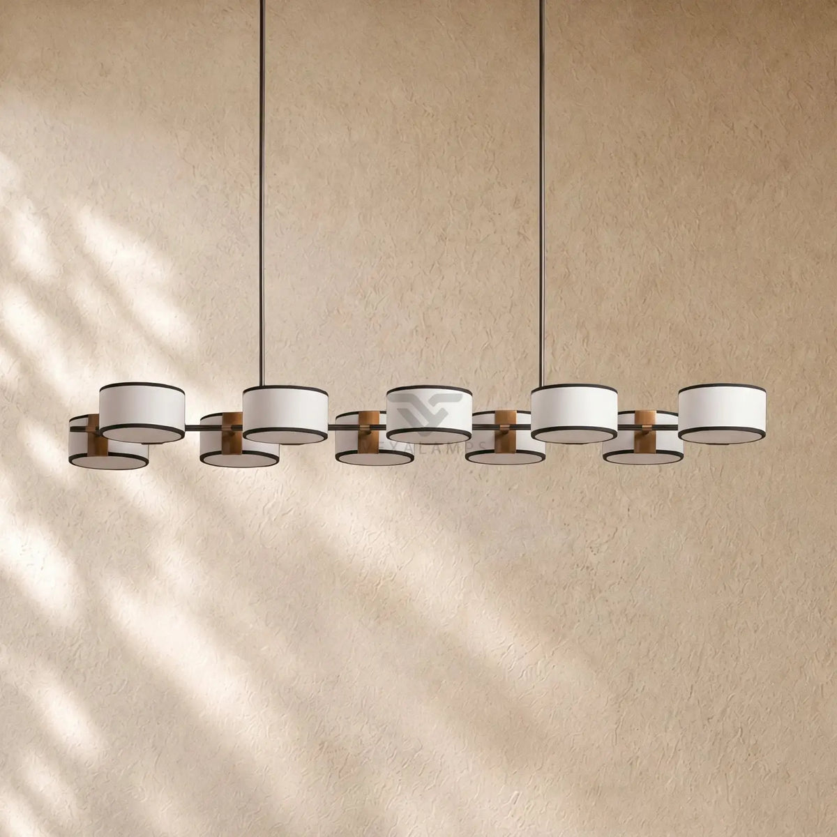 Daphna Fabric Linear Chandelier