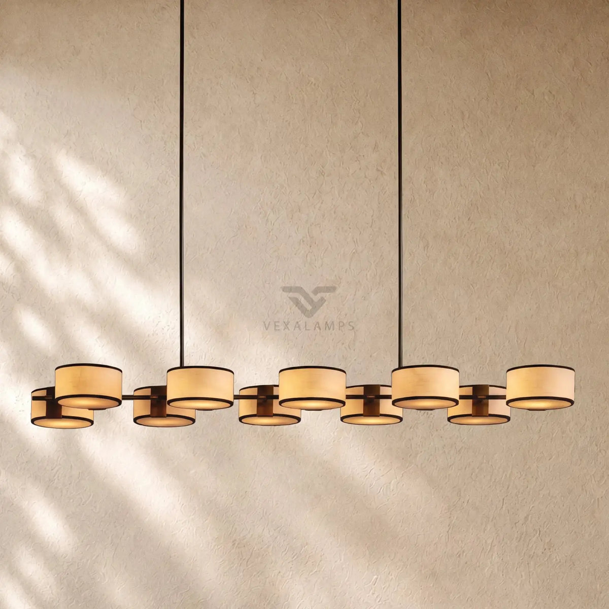 Daphna Fabric Linear Chandelier