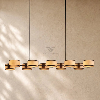 Daphna Fabric Linear Chandelier