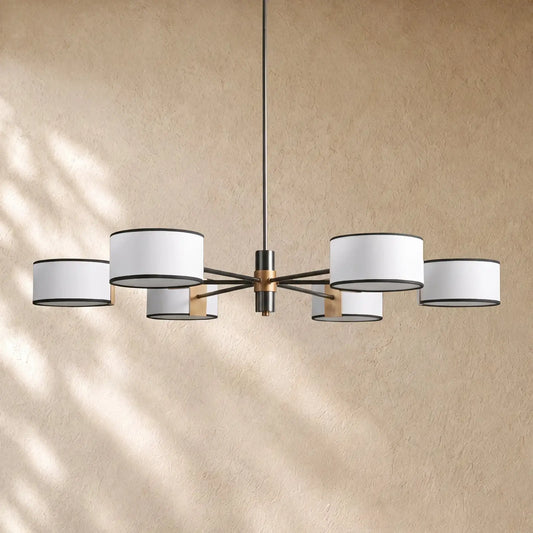 Daphna Fabric Round Chandelier